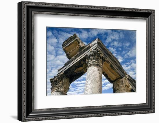 Roman Ruins Temple of Juno Caelestis, Dougga Archaeological Site, Tunisia-Nico Tondini-Framed Photographic Print