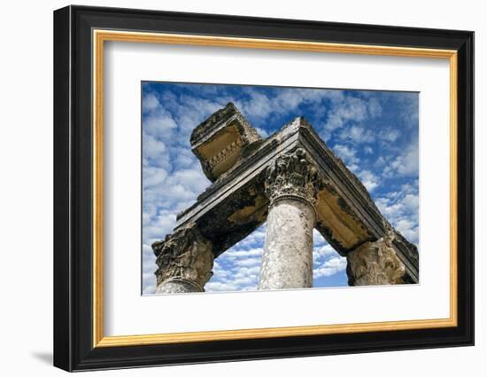 Roman Ruins Temple of Juno Caelestis, Dougga Archaeological Site, Tunisia-Nico Tondini-Framed Photographic Print