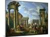 Roman Ruins with a Prophet, 1751-Giovanni Paolo Pannini-Mounted Giclee Print