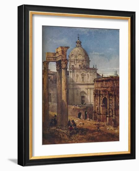 'Roman Scene', c1831-William Wyld-Framed Giclee Print