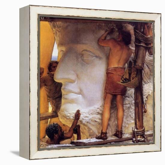 Roman Sculptors, 1877-Sir Lawrence Alma-Tadema-Framed Premier Image Canvas