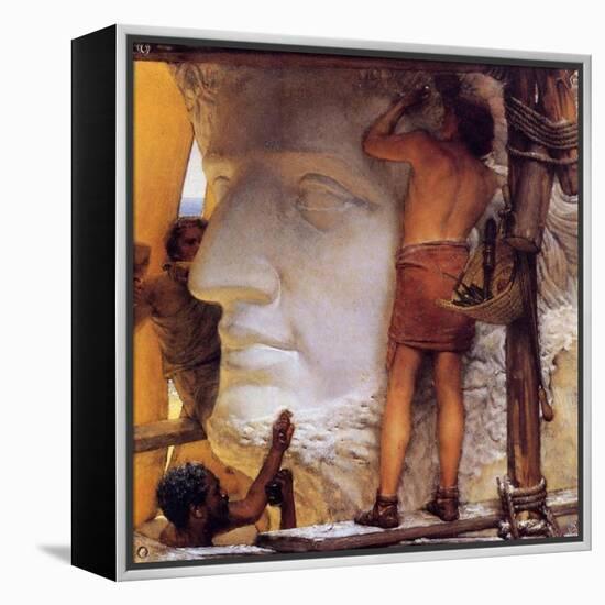 Roman Sculptors, 1877-Sir Lawrence Alma-Tadema-Framed Premier Image Canvas