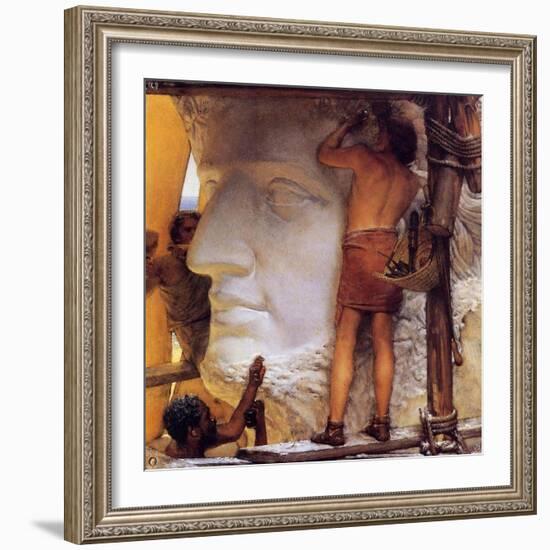 Roman Sculptors, 1877-Sir Lawrence Alma-Tadema-Framed Giclee Print