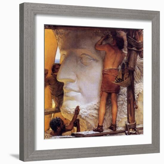 Roman Sculptors, 1877-Sir Lawrence Alma-Tadema-Framed Giclee Print