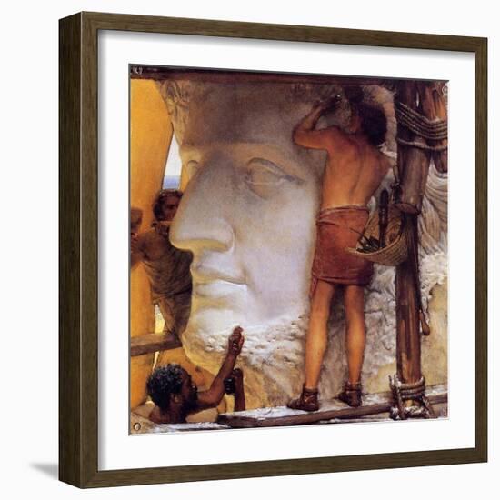 Roman Sculptors, 1877-Sir Lawrence Alma-Tadema-Framed Giclee Print