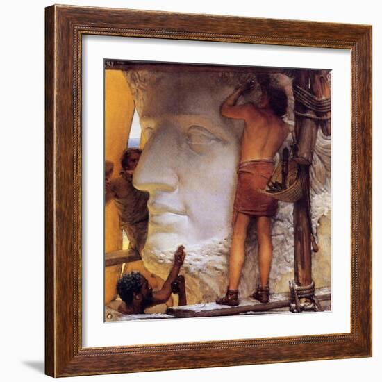 Roman Sculptors, 1877-Sir Lawrence Alma-Tadema-Framed Giclee Print