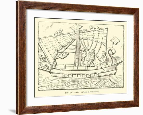 Roman Ship-null-Framed Giclee Print