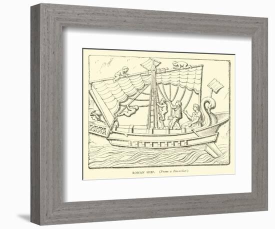 Roman Ship-null-Framed Giclee Print