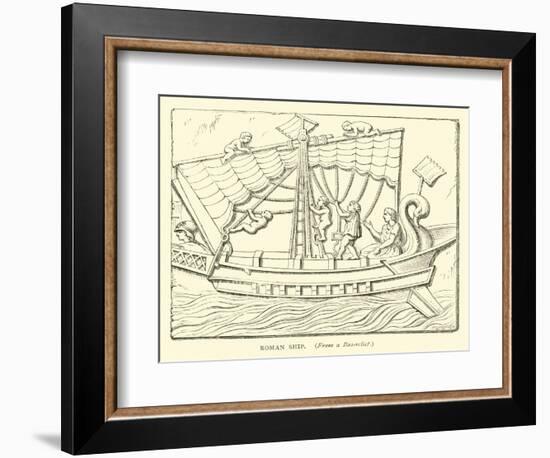 Roman Ship-null-Framed Giclee Print