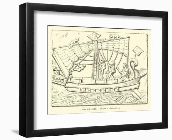 Roman Ship-null-Framed Giclee Print