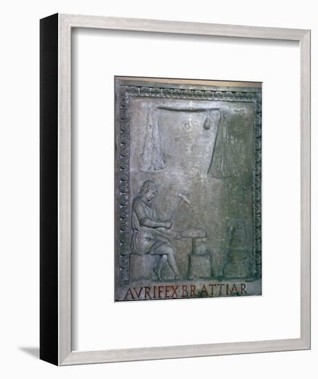 Roman smith at work, 2nd century. Artist: Unknown-Unknown-Framed Giclee Print