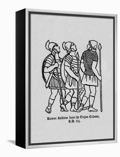 'Roman Soldiers from the Trajan Column A.D. 114', 1910-Unknown-Framed Premier Image Canvas