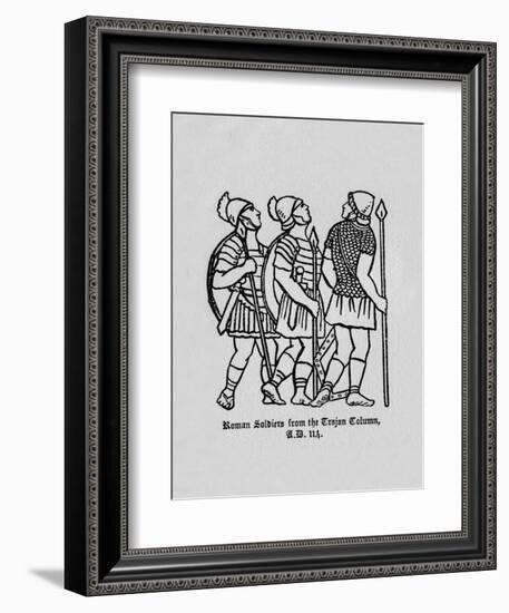 'Roman Soldiers from the Trajan Column A.D. 114', 1910-Unknown-Framed Giclee Print