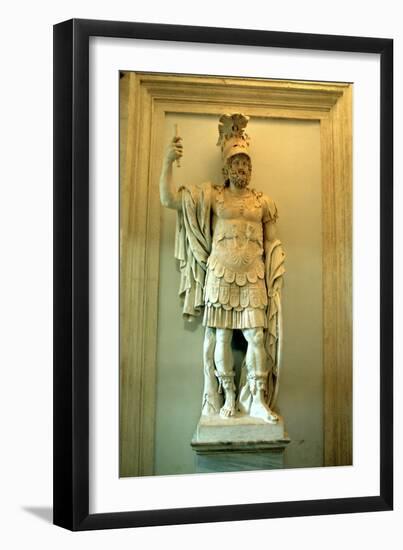 Roman Statue, Temple of Mars Ultor, Rome-A Lorenzini-Framed Photographic Print