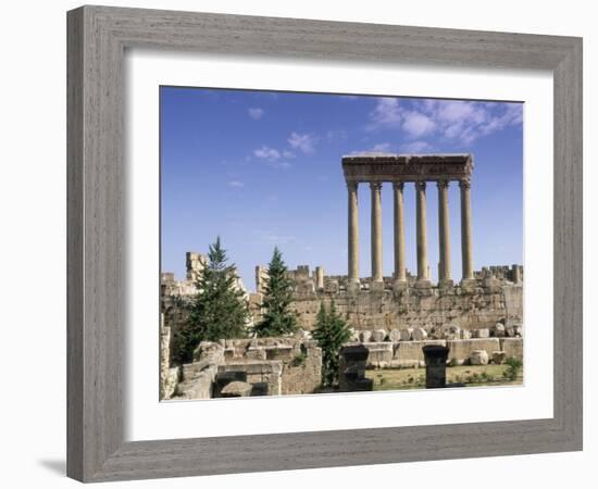 Roman Temple of Jupiter, Lebanon, Middle East-Gavin Hellier-Framed Photographic Print