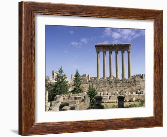 Roman Temple of Jupiter, Lebanon, Middle East-Gavin Hellier-Framed Photographic Print