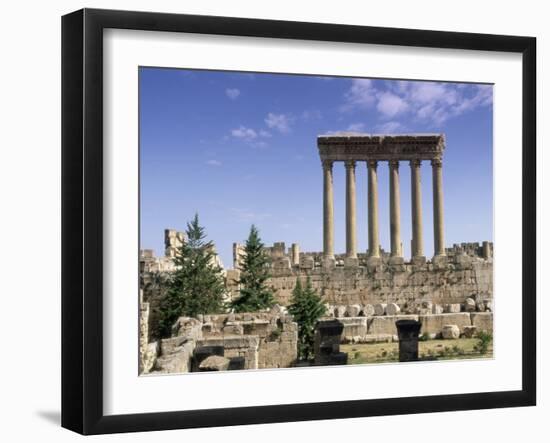 Roman Temple of Jupiter, Lebanon, Middle East-Gavin Hellier-Framed Photographic Print