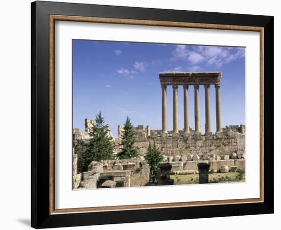 Roman Temple of Jupiter, Lebanon, Middle East-Gavin Hellier-Framed Photographic Print