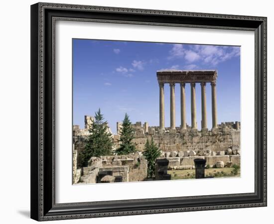 Roman Temple of Jupiter, Lebanon, Middle East-Gavin Hellier-Framed Photographic Print