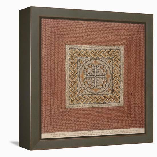 Roman Tessellated Pavement Beneath Bank of England, London, 1806-Thomas Fisher-Framed Premier Image Canvas