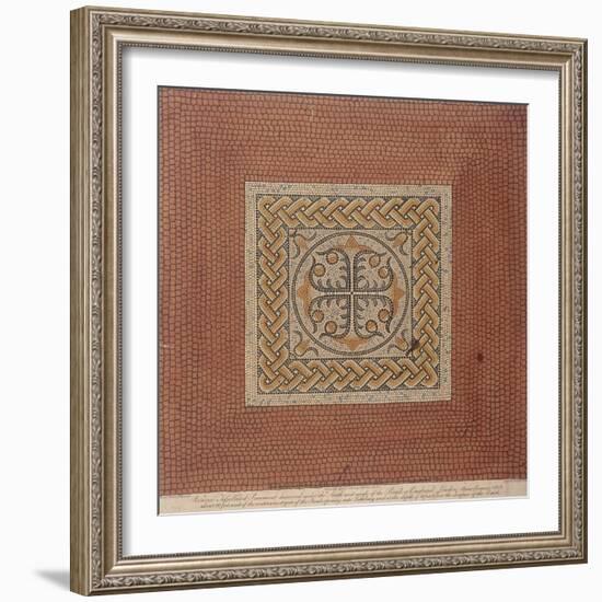 Roman Tessellated Pavement Beneath Bank of England, London, 1806-Thomas Fisher-Framed Giclee Print