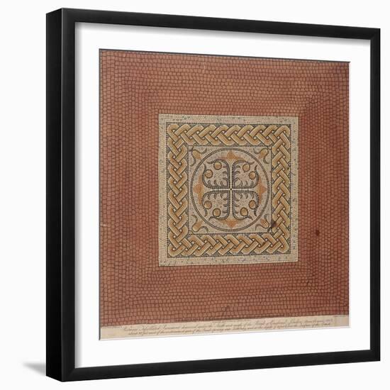 Roman Tessellated Pavement Beneath Bank of England, London, 1806-Thomas Fisher-Framed Giclee Print