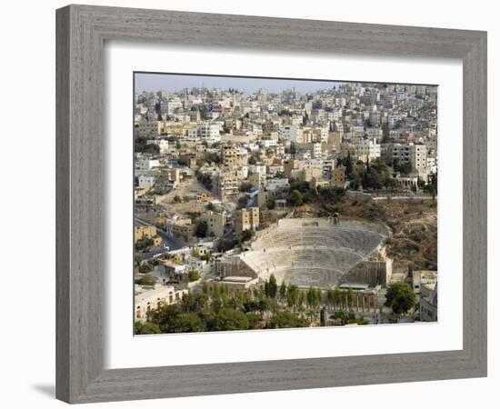 Roman Theatre, Amman, Jordan, Middle East-Tondini Nico-Framed Photographic Print