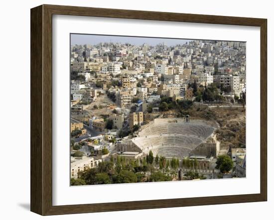 Roman Theatre, Amman, Jordan, Middle East-Tondini Nico-Framed Photographic Print