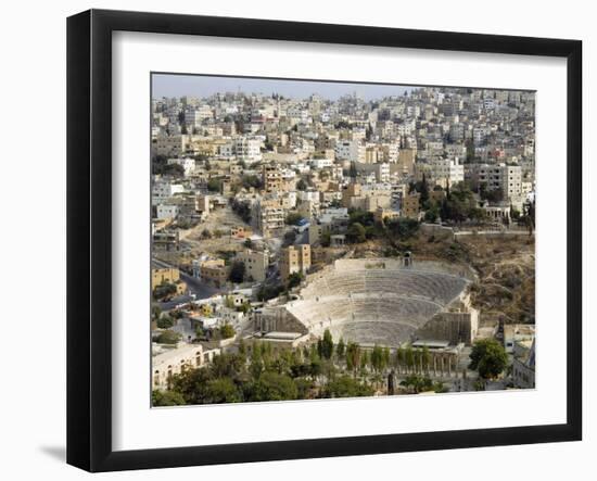 Roman Theatre, Amman, Jordan, Middle East-Tondini Nico-Framed Photographic Print