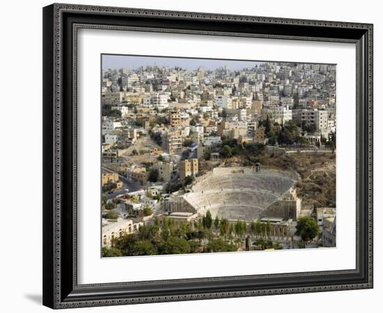 Roman Theatre, Amman, Jordan, Middle East-Tondini Nico-Framed Photographic Print