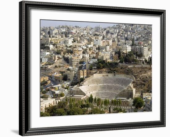 Roman Theatre, Amman, Jordan, Middle East-Tondini Nico-Framed Photographic Print