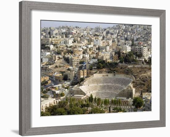 Roman Theatre, Amman, Jordan, Middle East-Tondini Nico-Framed Photographic Print