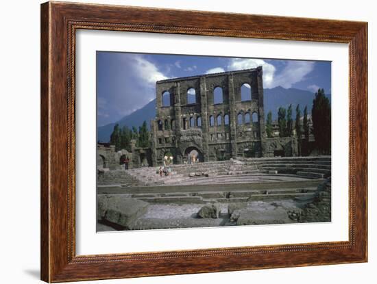 Roman Theatre at Aosta, Italy, 25th Century Bc-CM Dixon-Framed Photographic Print