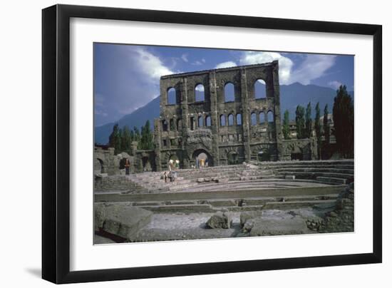 Roman Theatre at Aosta, Italy, 25th Century Bc-CM Dixon-Framed Photographic Print