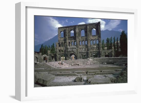 Roman Theatre at Aosta, Italy, 25th Century Bc-CM Dixon-Framed Photographic Print