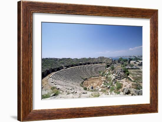 Roman Theatre in Side, Near Selimiye, Turkey-null-Framed Giclee Print