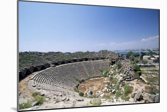 Roman Theatre in Side, Near Selimiye, Turkey-null-Mounted Giclee Print