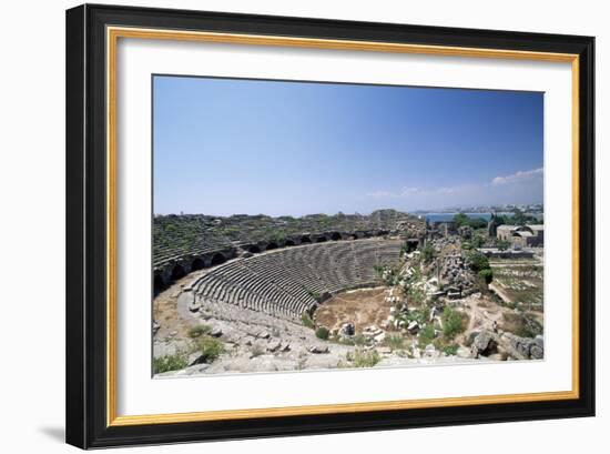 Roman Theatre in Side, Near Selimiye, Turkey-null-Framed Giclee Print