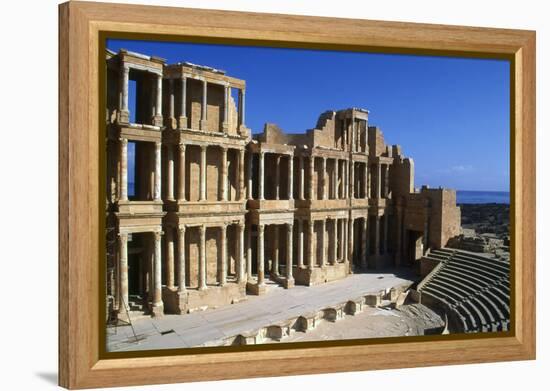 Roman Theatre, Sabratha, Libya, C161-192 Ad-Vivienne Sharp-Framed Premier Image Canvas