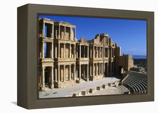 Roman Theatre, Sabratha, Libya, C161-192 Ad-Vivienne Sharp-Framed Premier Image Canvas