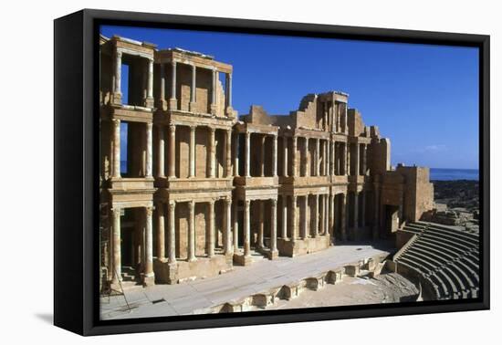 Roman Theatre, Sabratha, Libya, C161-192 Ad-Vivienne Sharp-Framed Premier Image Canvas