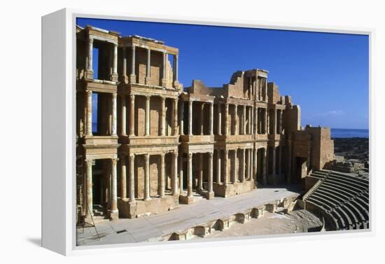 Roman Theatre, Sabratha, Libya, C161-192 Ad-Vivienne Sharp-Framed Premier Image Canvas