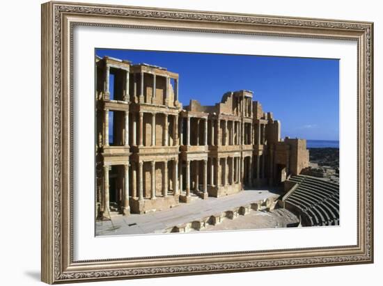 Roman Theatre, Sabratha, Libya, C161-192 Ad-Vivienne Sharp-Framed Photographic Print