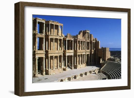 Roman Theatre, Sabratha, Libya, C161-192 Ad-Vivienne Sharp-Framed Photographic Print