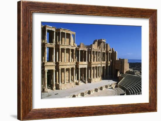 Roman Theatre, Sabratha, Libya, C161-192 Ad-Vivienne Sharp-Framed Photographic Print