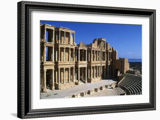 Roman Theatre, Sabratha, Libya, C161-192 Ad-Vivienne Sharp-Framed Photographic Print