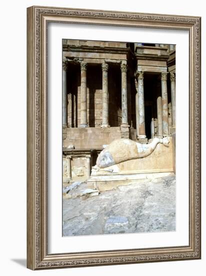 Roman Theatre, Sabratha, Libya, C161-C192 Ad-Vivienne Sharp-Framed Photographic Print