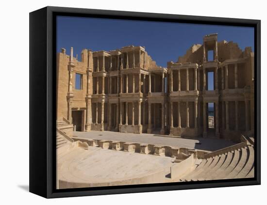Roman Theatre, Sabratha Roman Site, UNESCO World Heritage Site, Tripolitania, Libya-Pitamitz Sergio-Framed Premier Image Canvas