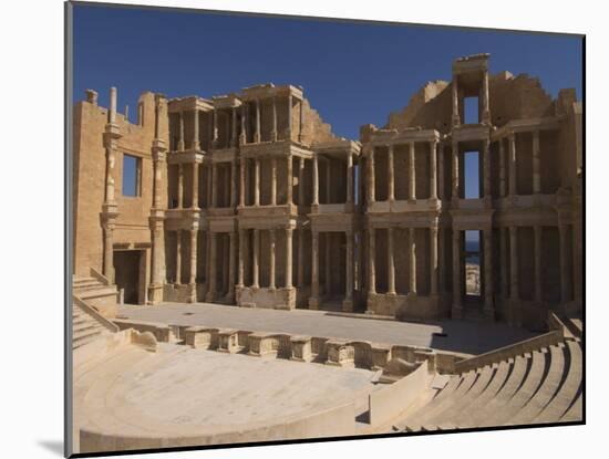 Roman Theatre, Sabratha Roman Site, UNESCO World Heritage Site, Tripolitania, Libya-Pitamitz Sergio-Mounted Photographic Print