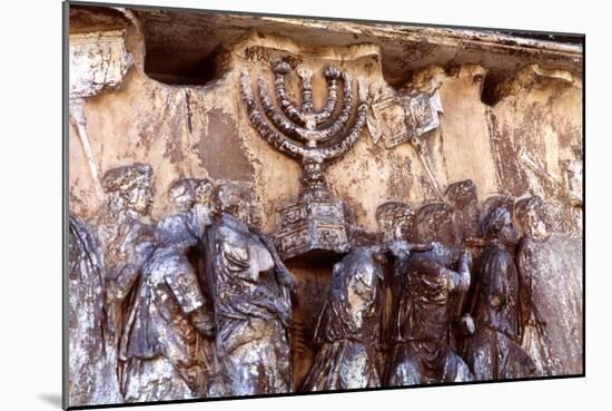 Roman Troops Carrying Away the Menorah from the Temple at Jerusalem-null-Mounted Photographic Print